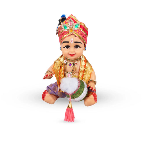 Giri Kannan Statue With Pot Plastic Golu Bommai